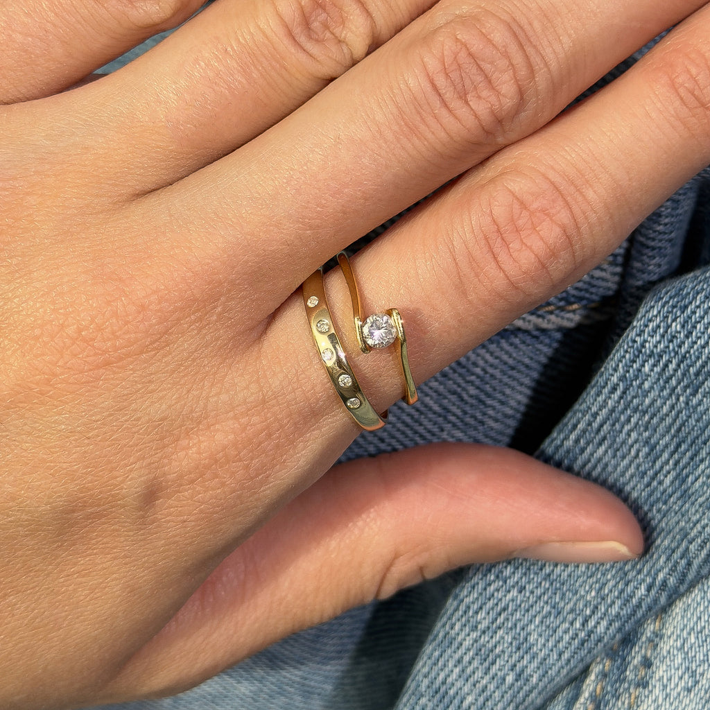 15pt Diamond Vintage Ring | 18ct Solid Gold