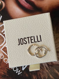 Patterned Silver Hoop Vintage Earrings | Made in Italy