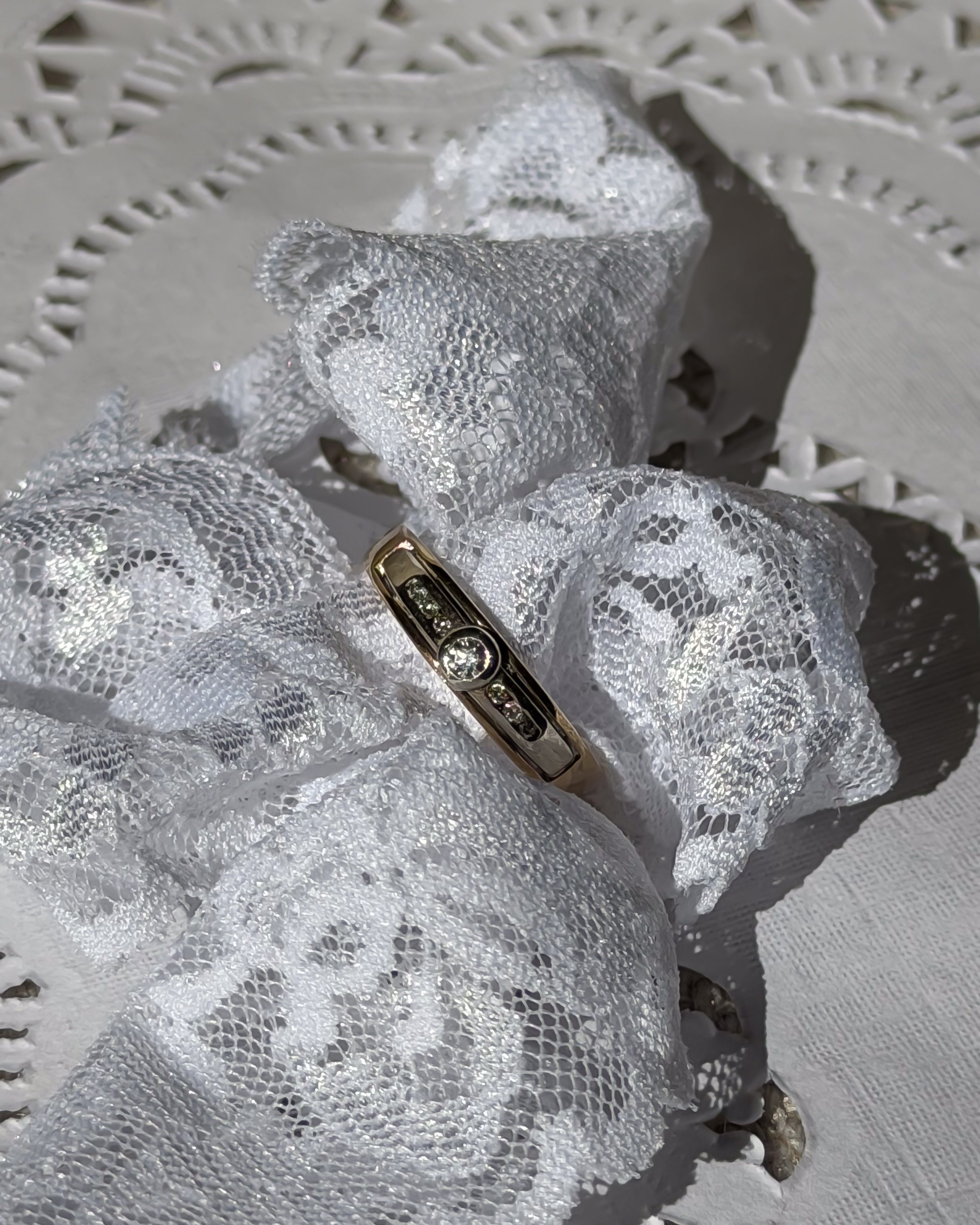 Diamond Bezel and Channel Set Vintage Ring | 9ct Solid Gold