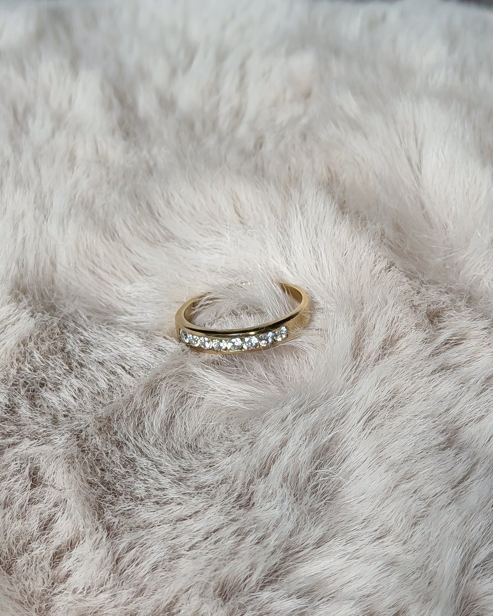 Channel-Set CZ Vintage Ring | 9ct Solid Gold