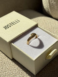 Natural 16 Diamond Solid Gold Ring