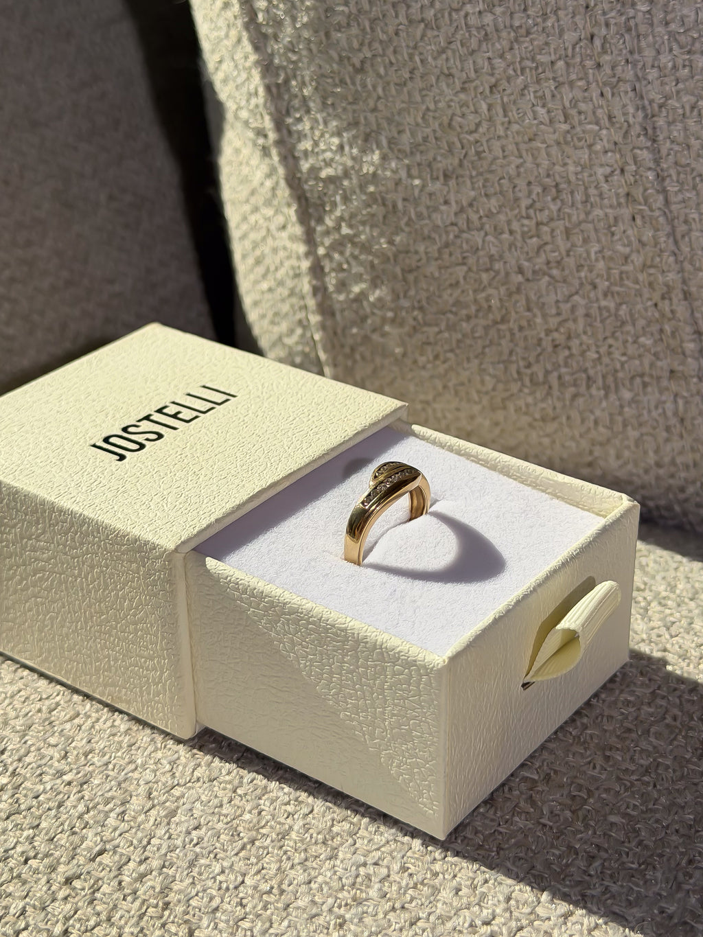 Natural 16 Diamond Solid Gold Ring