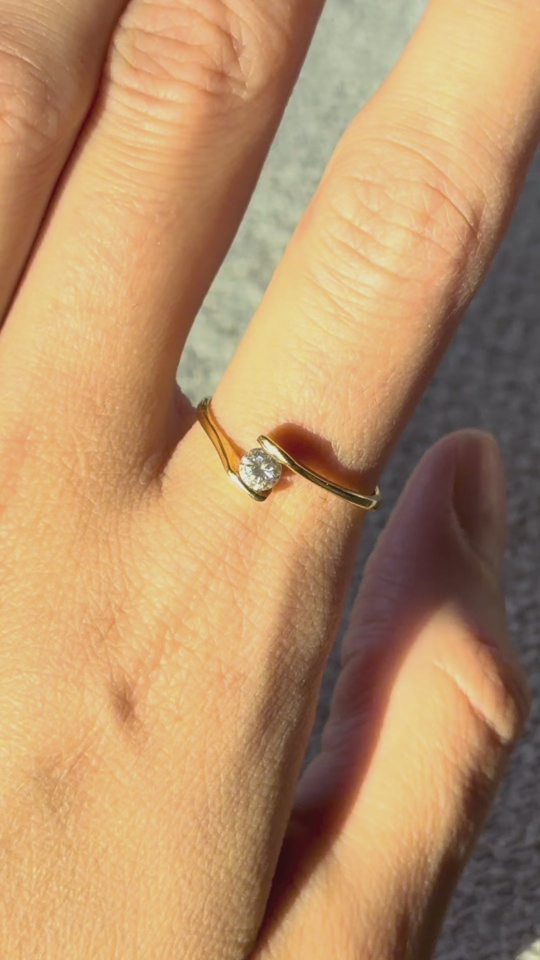 15pt Diamond Vintage Ring | 18ct Solid Gold