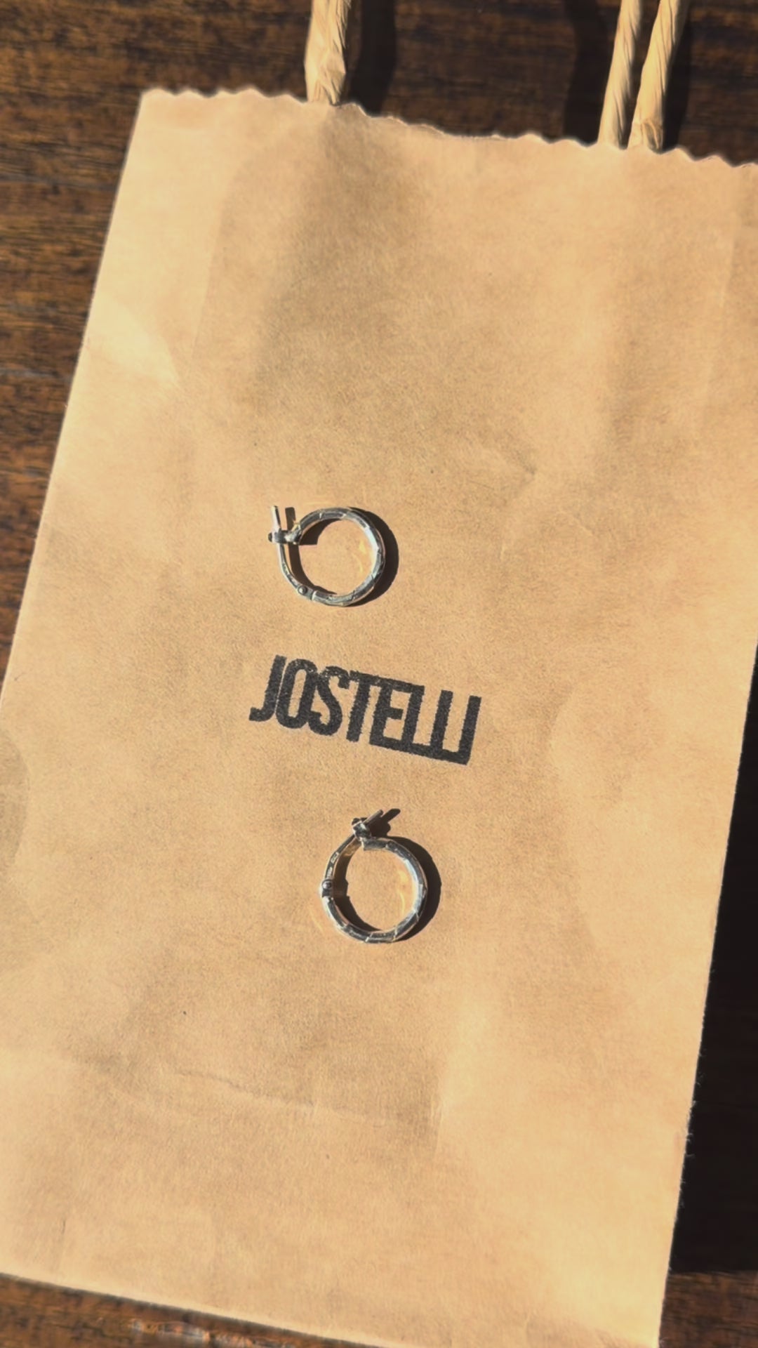 Patterned Silver Hoop Vintage Earrings | Made in Italy