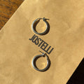 SILVER HOOPS MADE IN ITALY