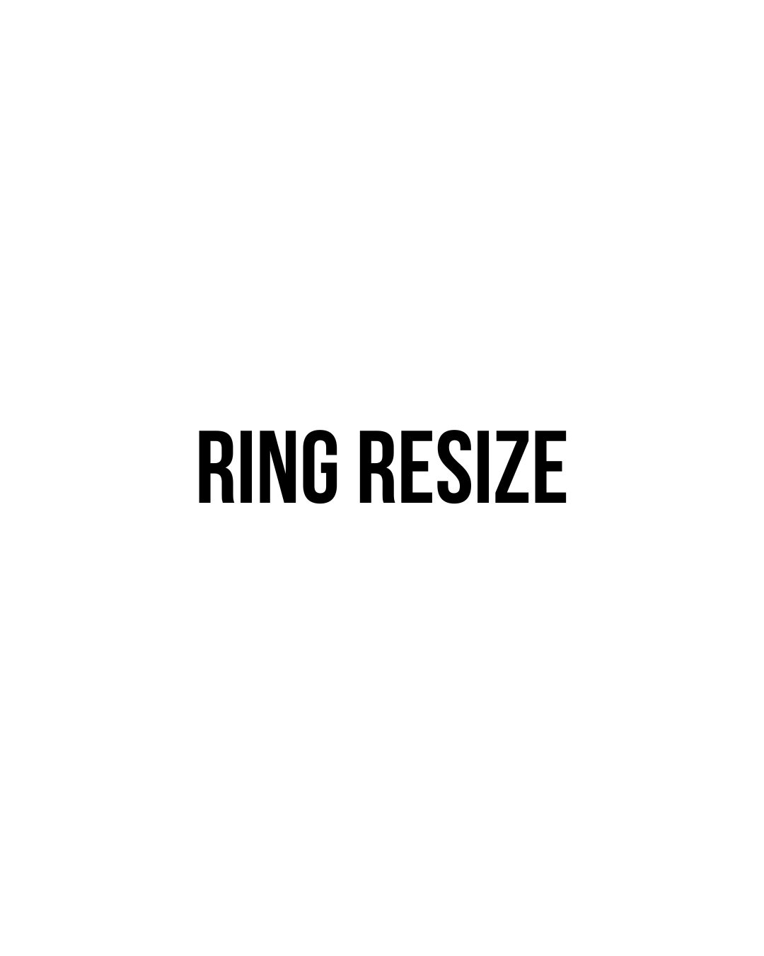 RING RESIZE