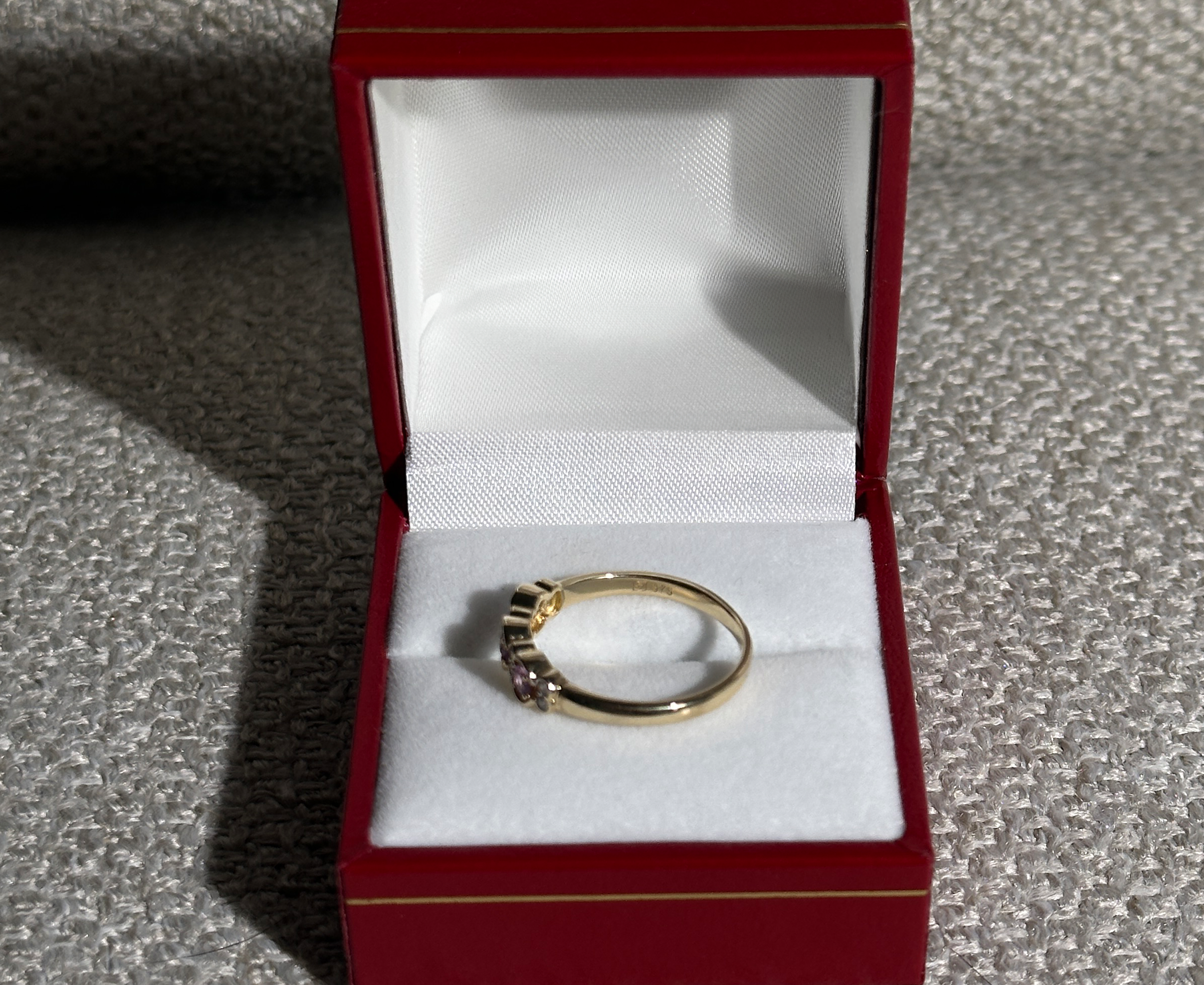 The Layla: Pink Solid Gold Diamond Ring