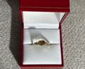 The Stella: Citrine Solid Gold Diamond Ring